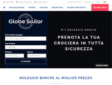 Tablet Screenshot of globesailor.it